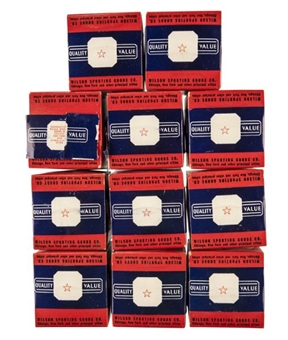 Wilson Unopened Collection of (11) Baseballs Mint in Box 